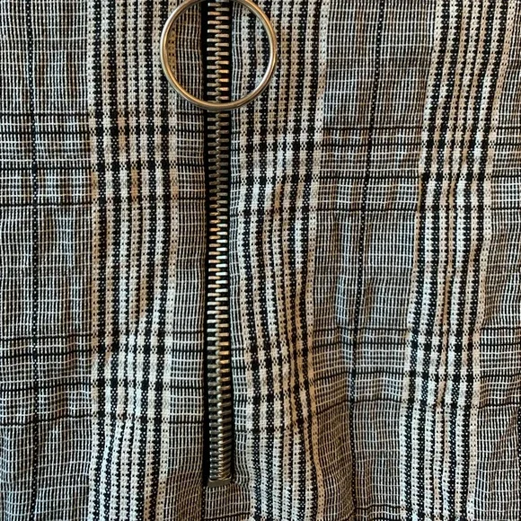 Zara plaid shirt with belt - Picture 4 of 6